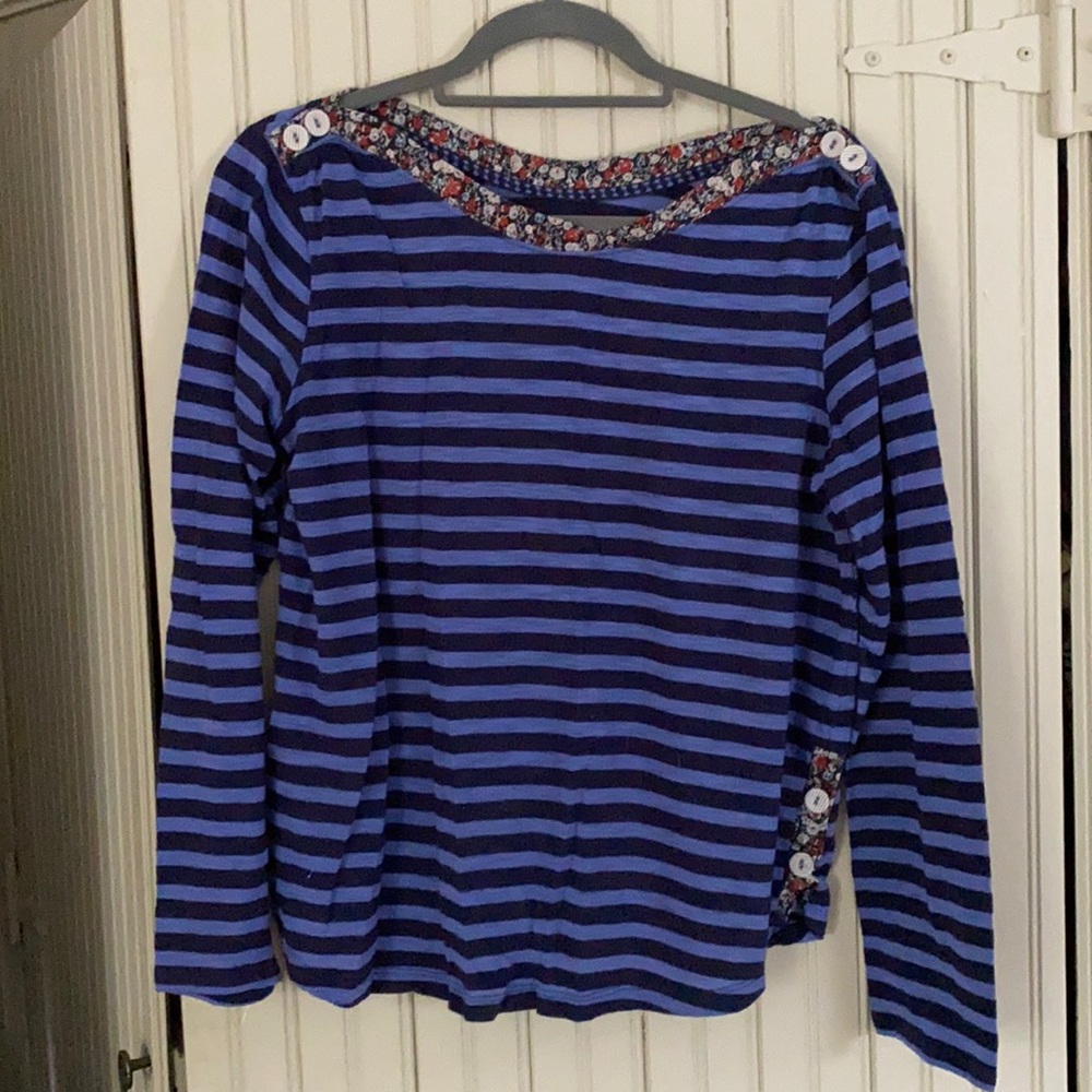 Anthropologie boat neck shirt sz large